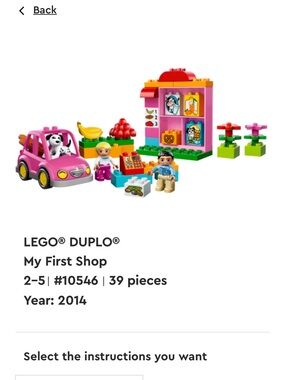 Lego Duplo 10546 My First Shop